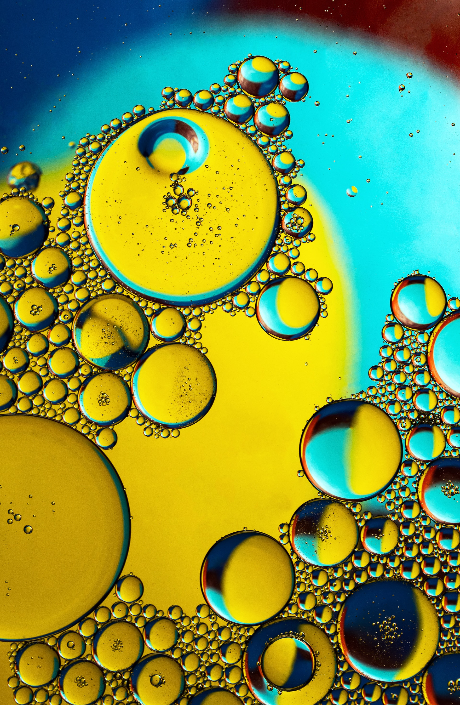 foto de burbujas de aceite
